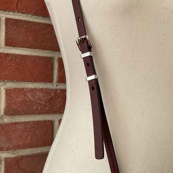 Michael Kors Burgundy Nylon & Leather Crossbody Shoulder Bag Clutch Wal… - Picture 16 of 16